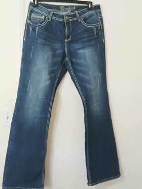 Weekend Dark Blue Boot Cut Jeans for Women